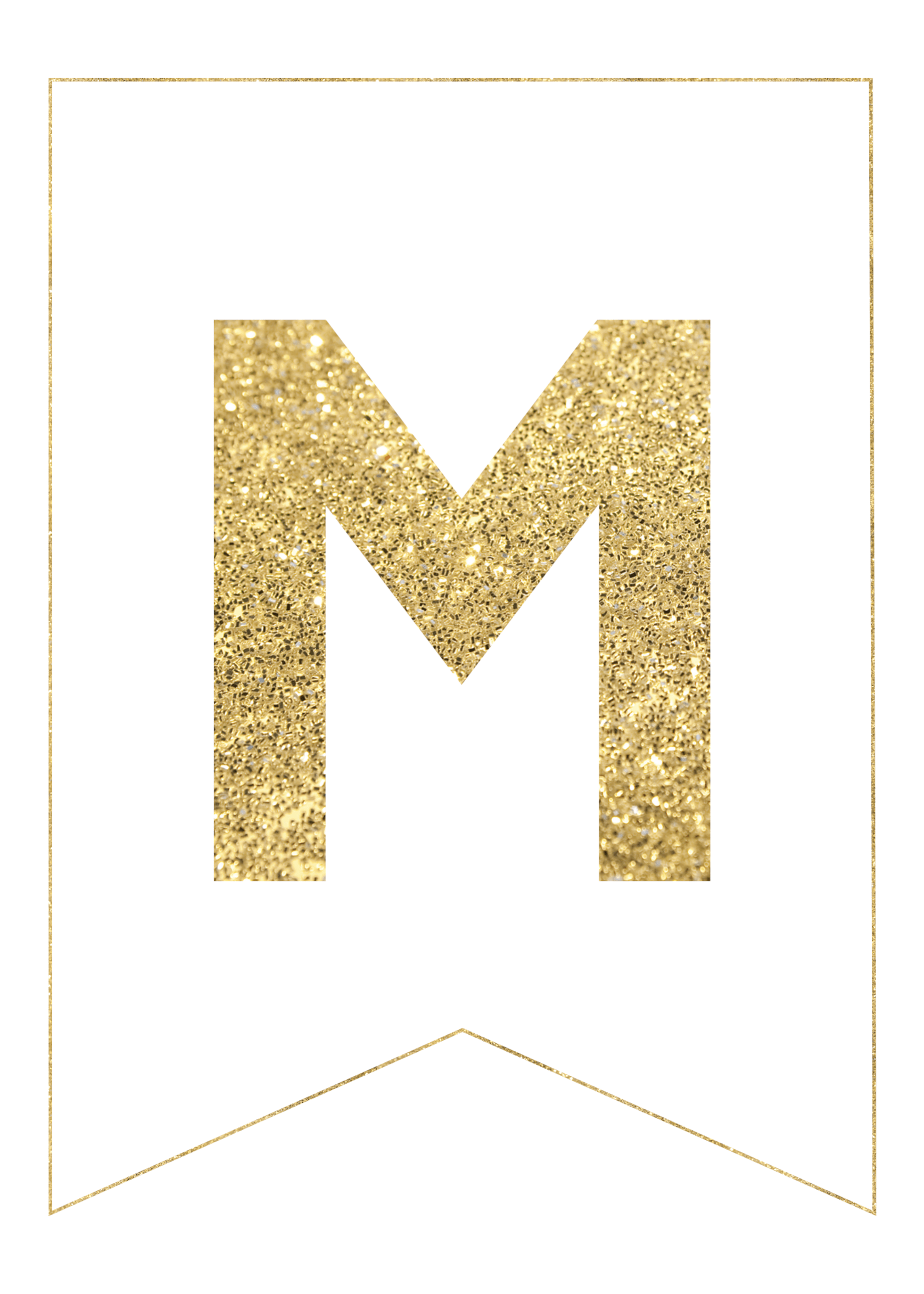 Gold Free Printable Banner Letters Paper Trail Design