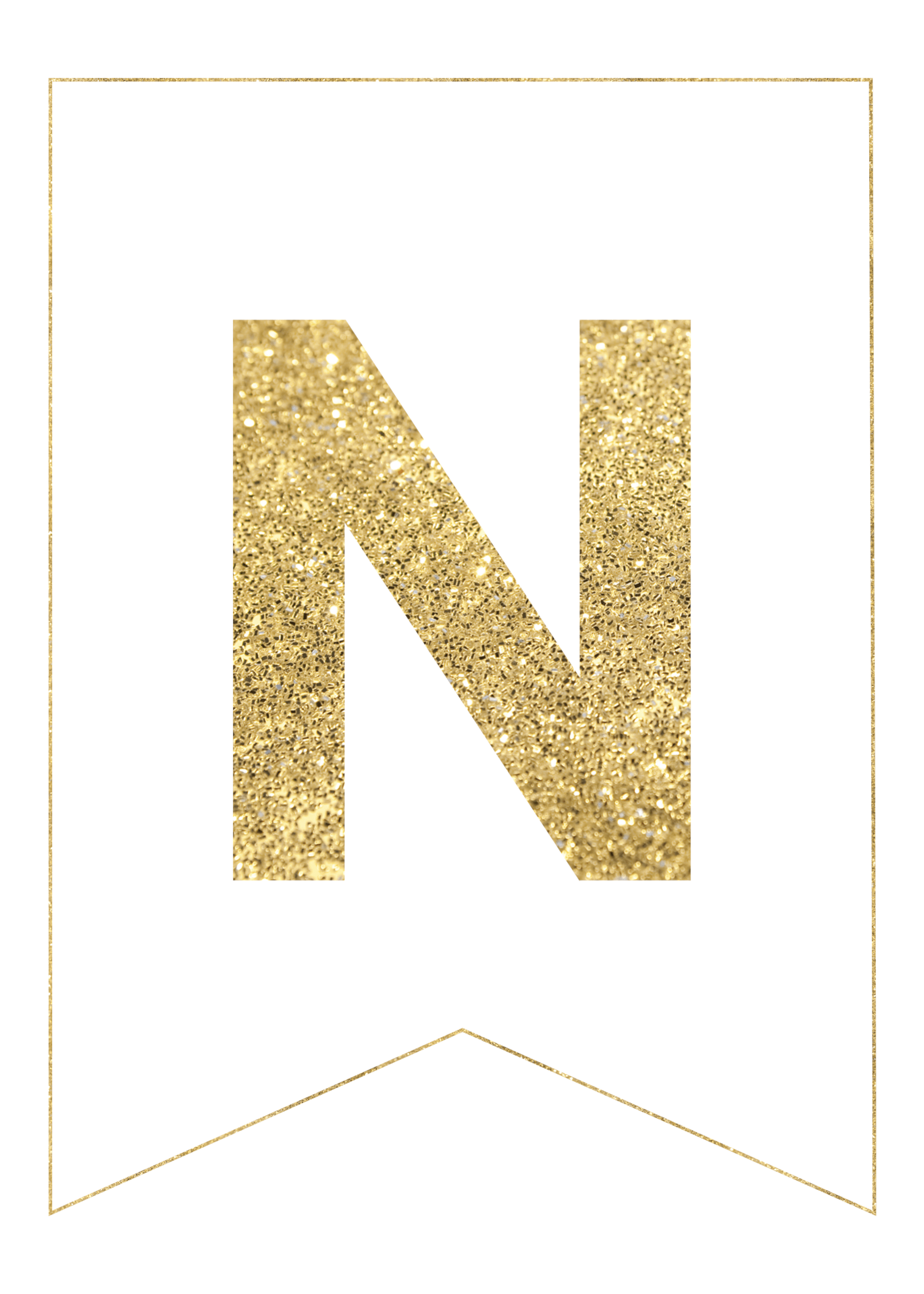 Gold Free Printable Banner Letters Paper Trail Design