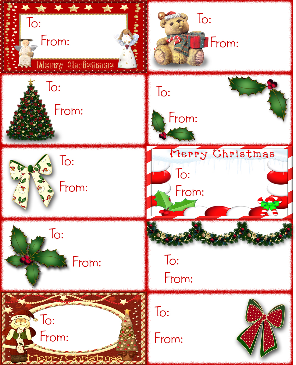 Graxa s Page Christmas Printable Gift Tags