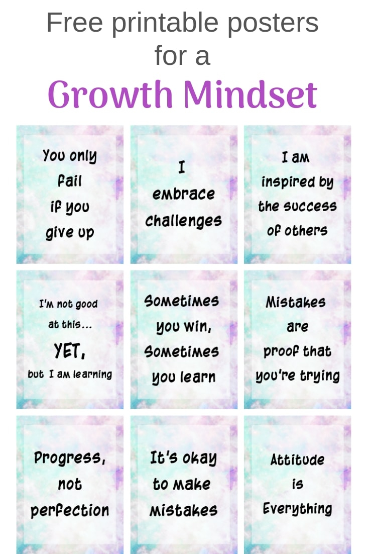 Growth Mindset Poster Free Printables The Artisan Life