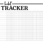 Habit Tracker Printable Planner Template Paper Trail Design