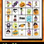 Halloween BINGO Game Totschooling Toddler Preschool Kindergarten