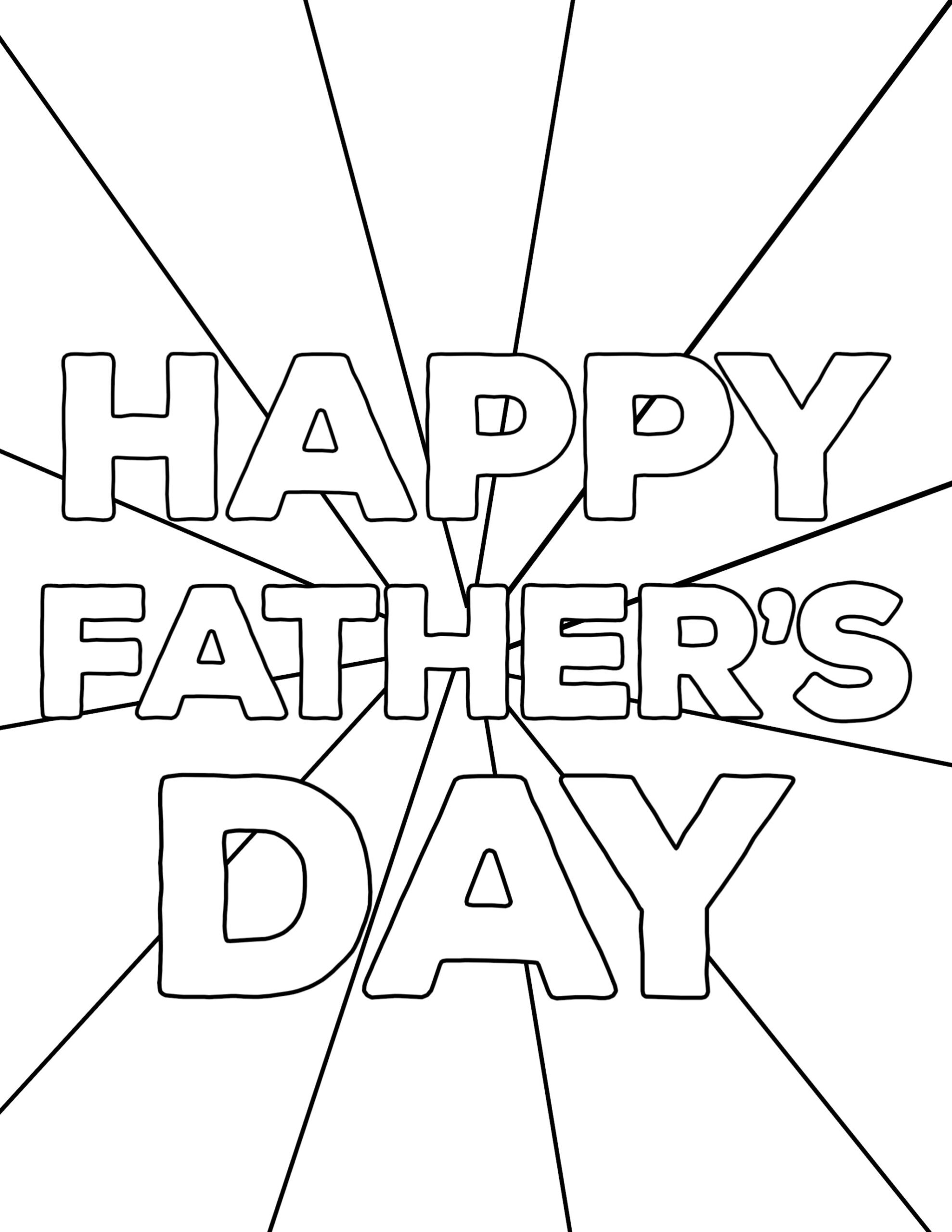 Happy Father s Day Coloring Pages Free Printables Paper Trail Design