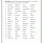 High School Spelling Practice Worksheet 2