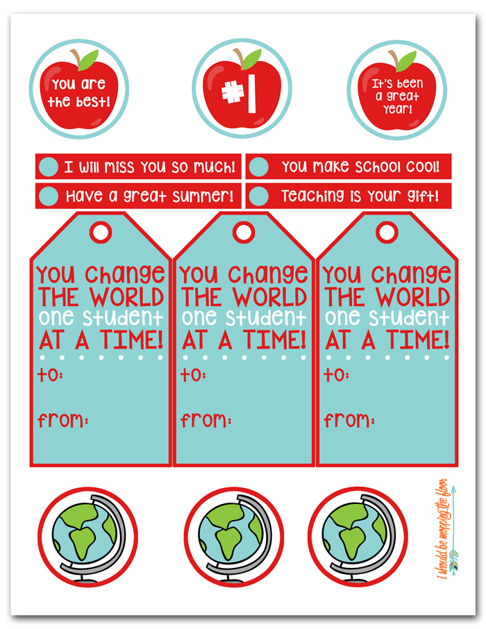 I Should Be Mopping The Floor Free Printable Layered Teacher Gift Tags