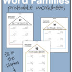 Just Sweet And Simple Preschool Practice Word Family Worksheets