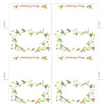 Lemon Squeezy Day 12 Place Cards Christmas Card Templates Free