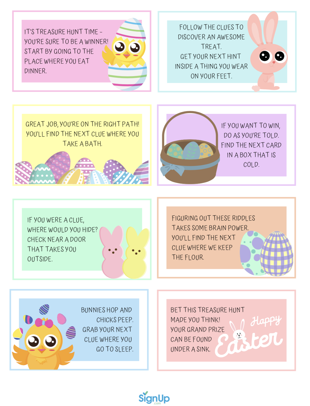 Love This Free Printable Easter Scavenger Hunt At Home List From 
