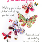 Lovely Granddaughter Birthday Greeting Card Cards