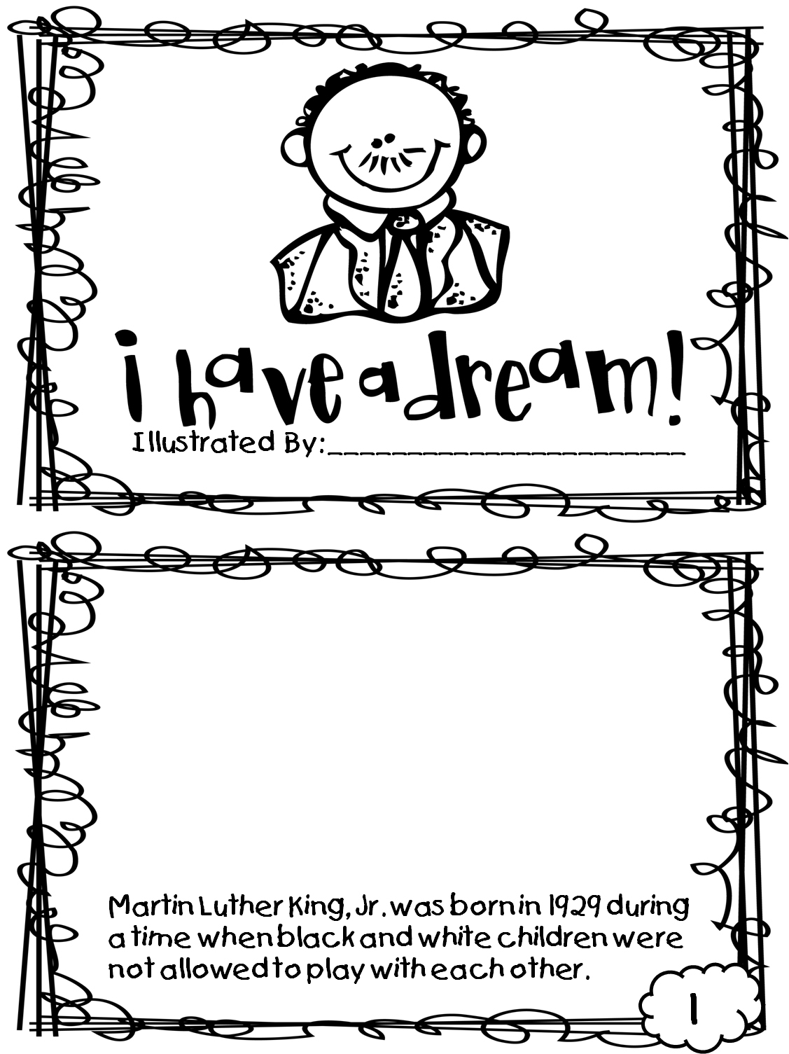 Martin Luther King Jr Coloring Pages And Worksheets Best Coloring 