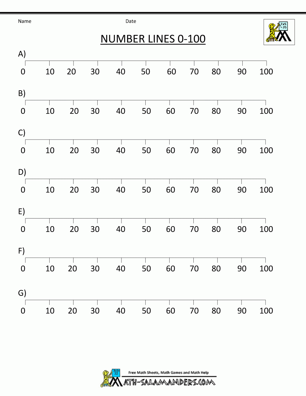 Math Worksheets 4th Grade Ordering Decimals To 2dp