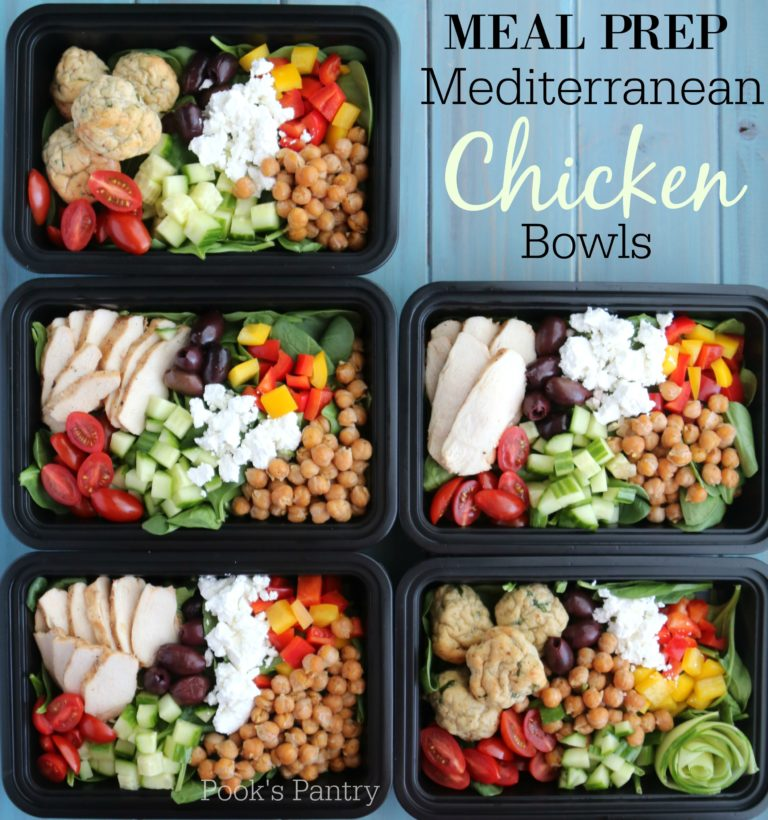 Mediterranean Chicken Meal Prep Bowls Recipe Easy Mediterranean  - Mediterranean Meal Plan Recipes