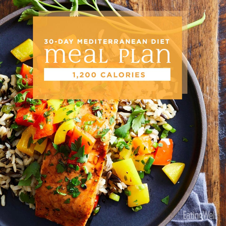 Mediterranean Diet 30 Day Meal Plan 1 200 Calories EatingWell - Eating Well Mediterranean Meal Plan