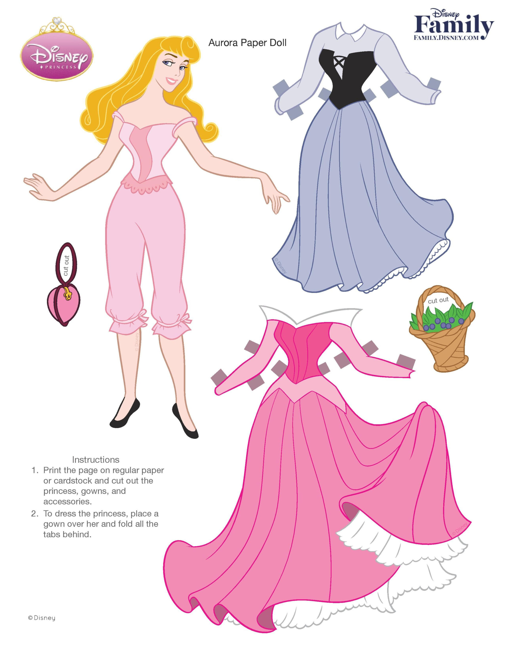 Paper Dolls Princess Aurora Fan Art Google Search Princess Paper 