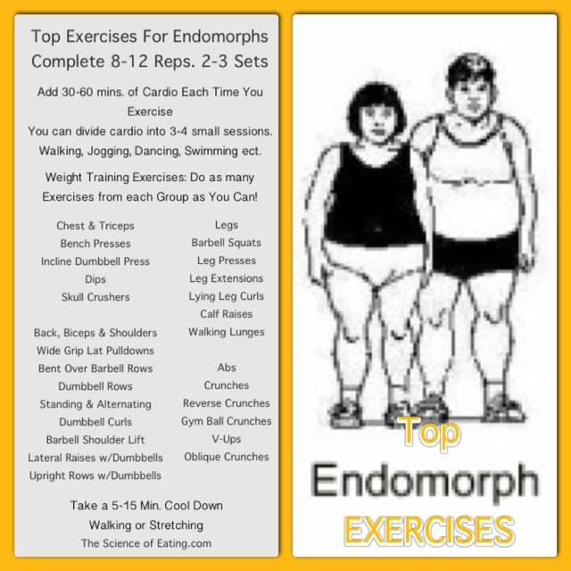 Pin By Cassie P On Fitness Body Type Workout Endomorph Body Type 