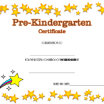 Pre Kindergarten Diploma Certificate FREE Sparkle In 2020