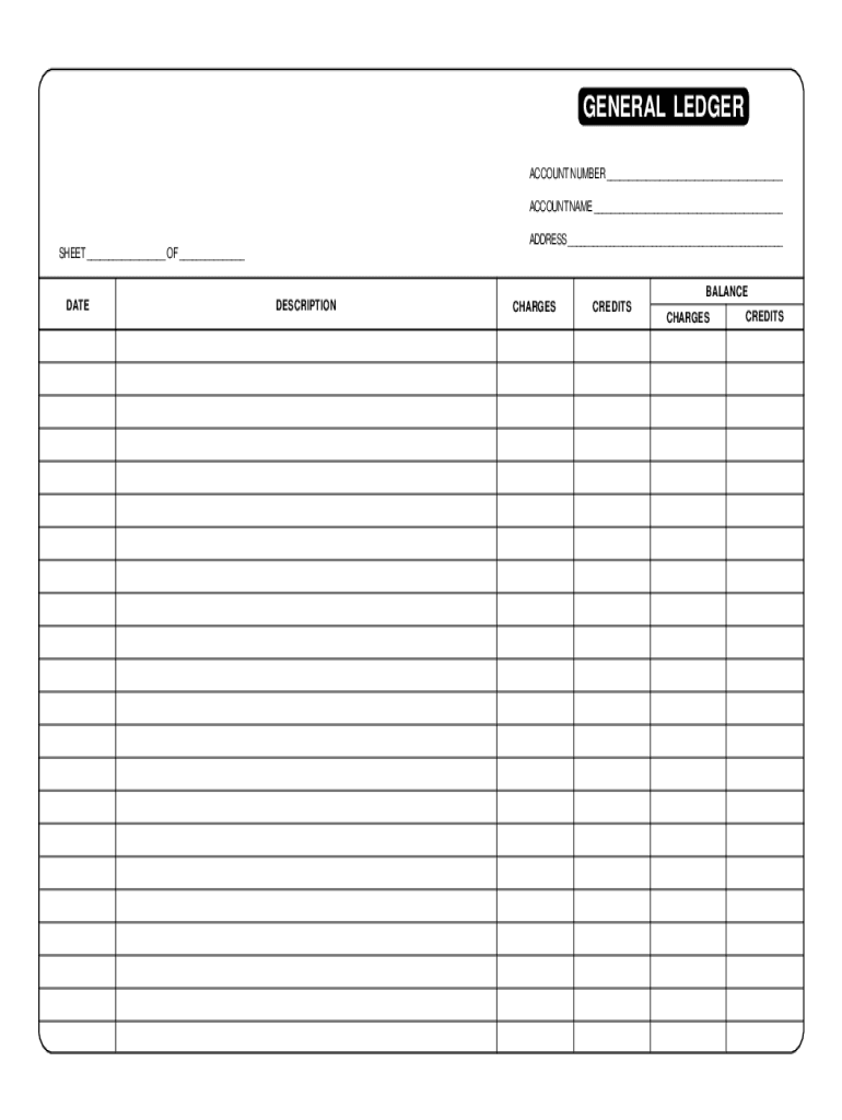 Printable Accounting Ledger Paper Template Free Bookkeeping Forms And 