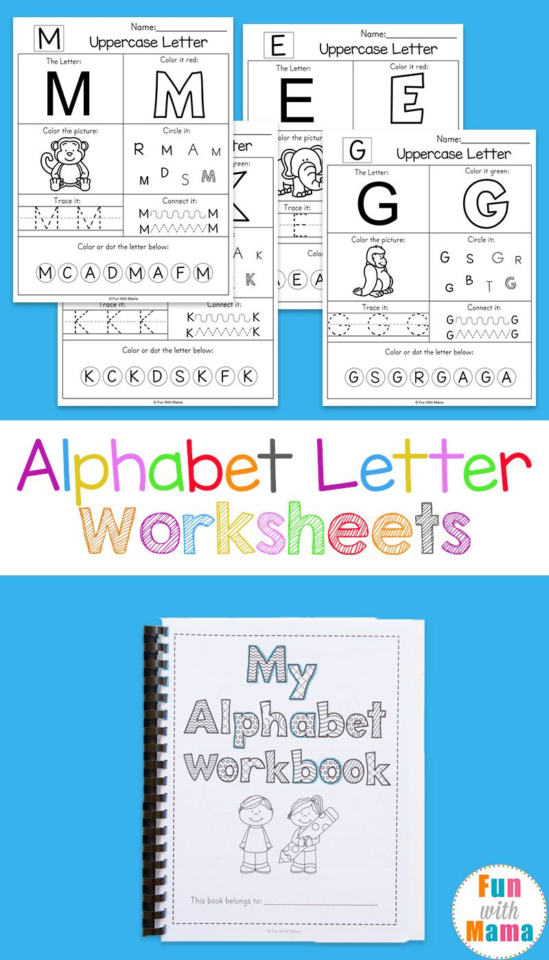Printable Alphabet Worksheets To Turn Into A Workbook Letter 