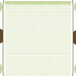 Printable Dirty Diaper Log