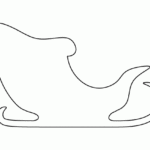 Printable Santa Claus Sleigh Template