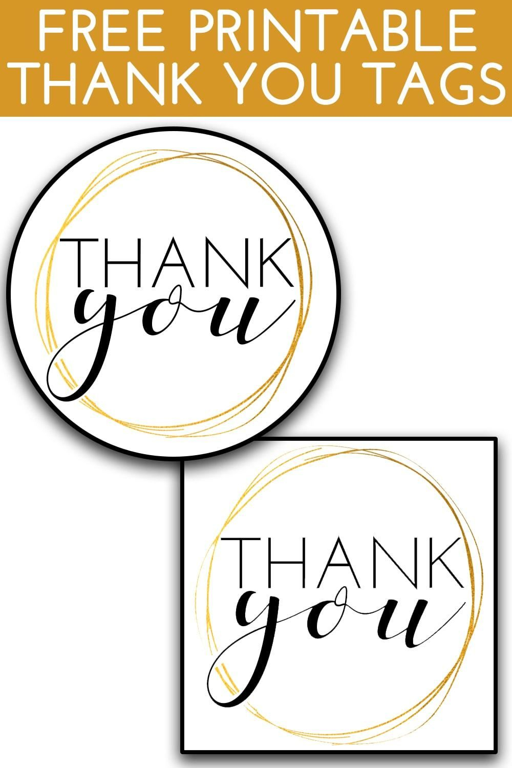 Printable Thank You Tags Thank You Tags Thank You Tag Printable 