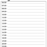 Printable Weekly Planner With Time Slots Calendar Inspiration Design