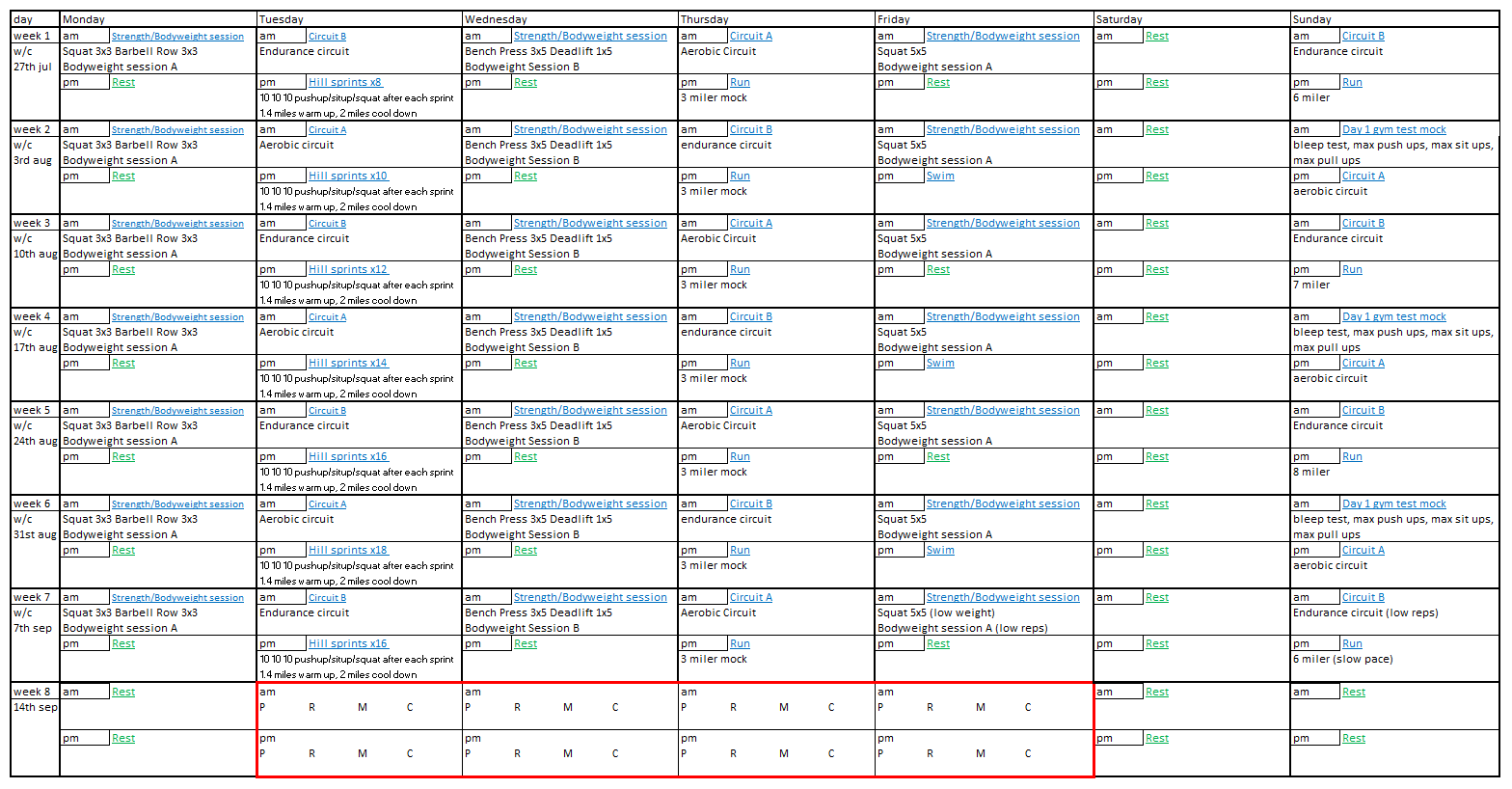 Royal Marine Commando Workout Plan EOUA Blog