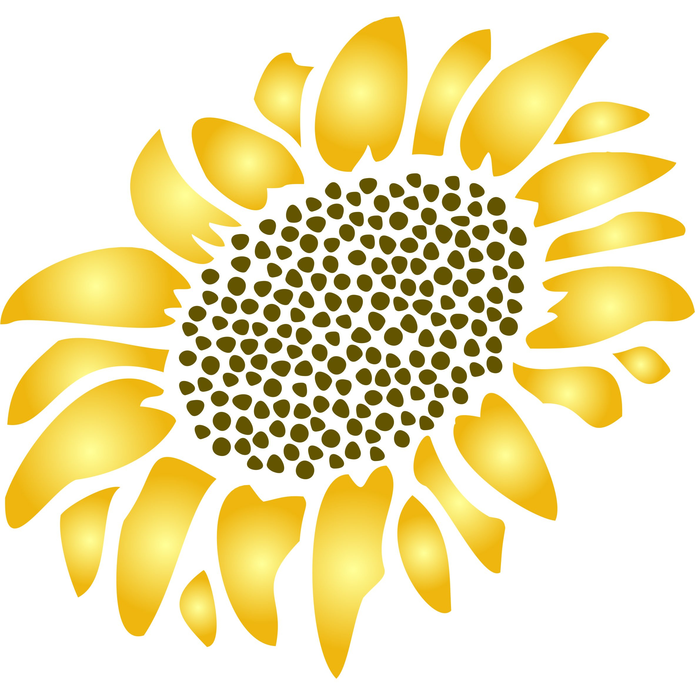Sunflower Stencil Pattern FREE PATTERNS