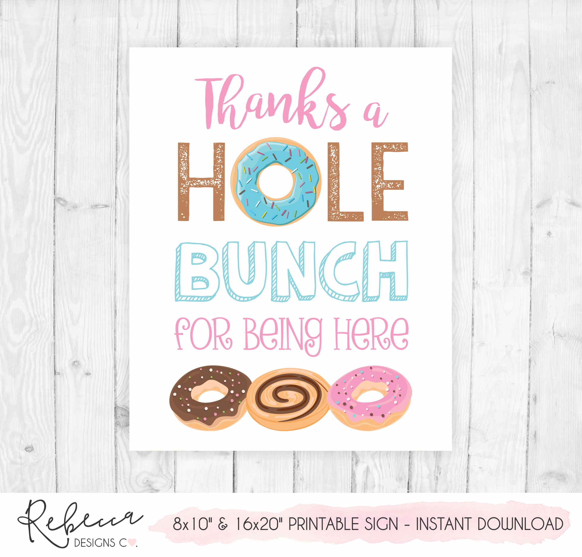 Thanks A Hole Bunch Free Printable Printable Form Templates And Letter
