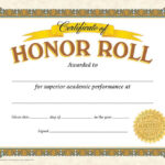 The Knowledge Tree Certificate Templates Honor Roll Awards