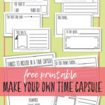 Time Capsules Ideas And Printables For Kids The Kitchen Table