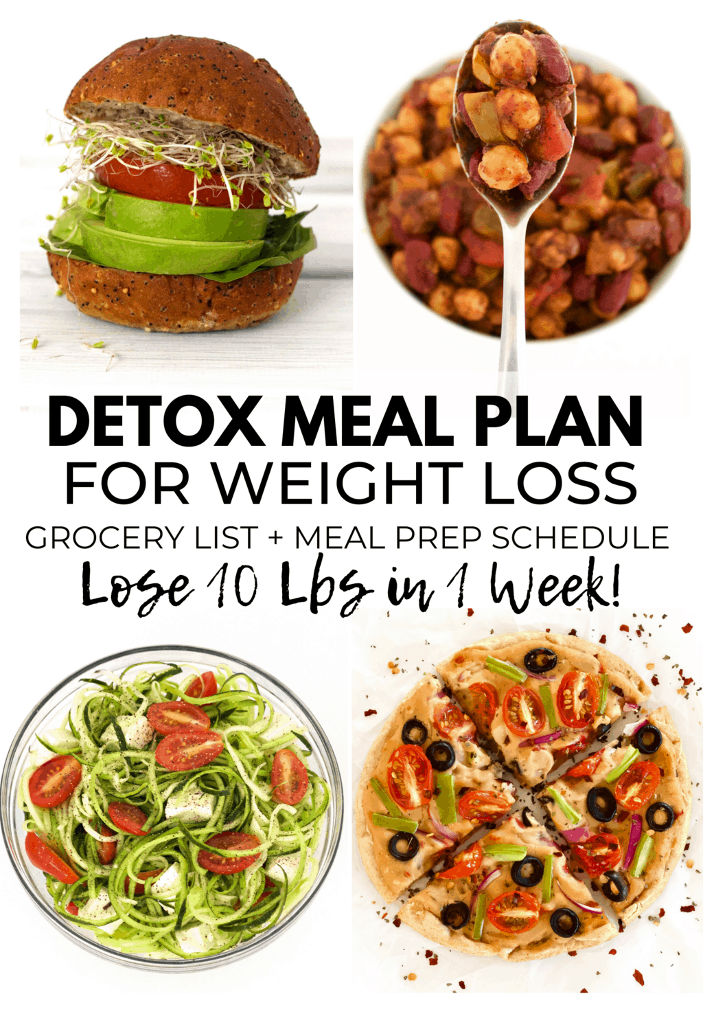 Vegan Detox Meal Plan For Weight Loss Gluten Free Sugar Free 