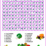 Vegetable Word Searches Easy And Hard Versions With Answers Penny