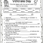 Veterans Day Reading Comprehension ESL Veterans Day Activities