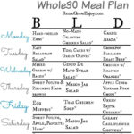 Whole30 Meal Plan For A Week