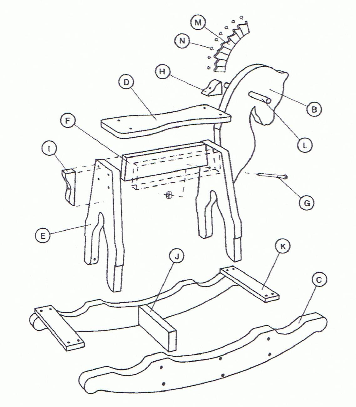 Wooden Rocking Horse Plans Build How To Build DIY Woodworking 